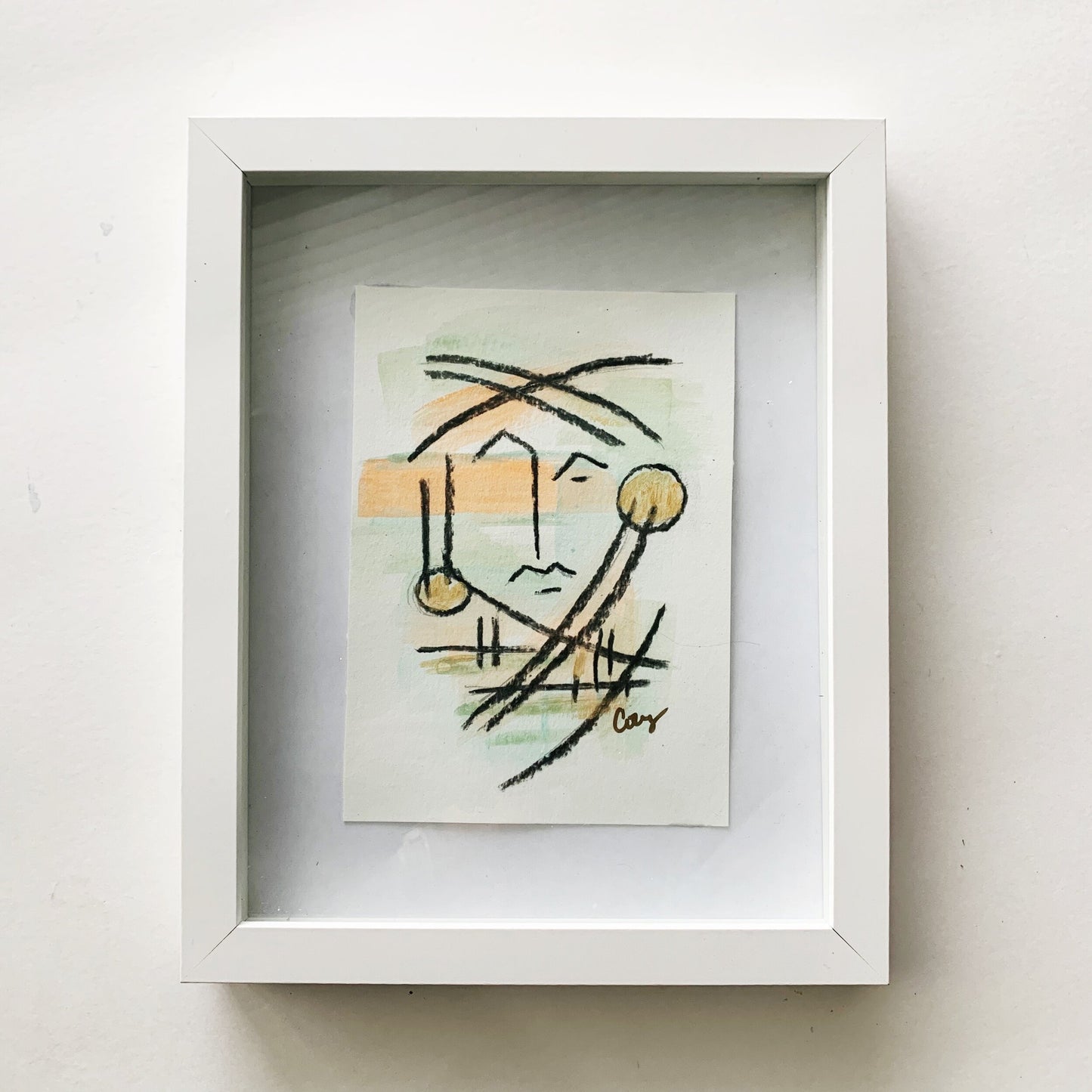 Framed Abstract Face #14