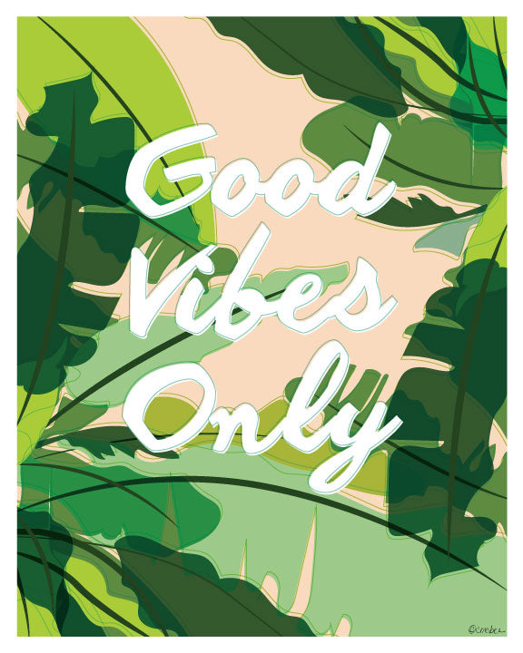 Good Vibes Mid Century Print