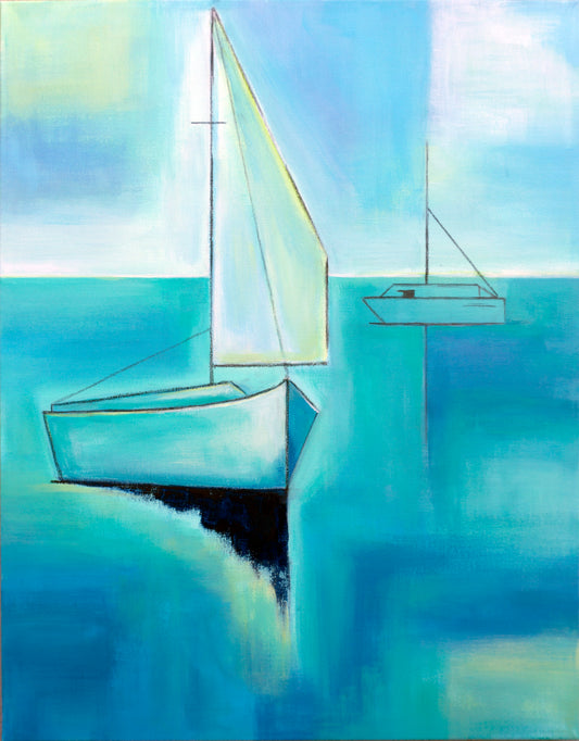 Harbor Greens 22x28"