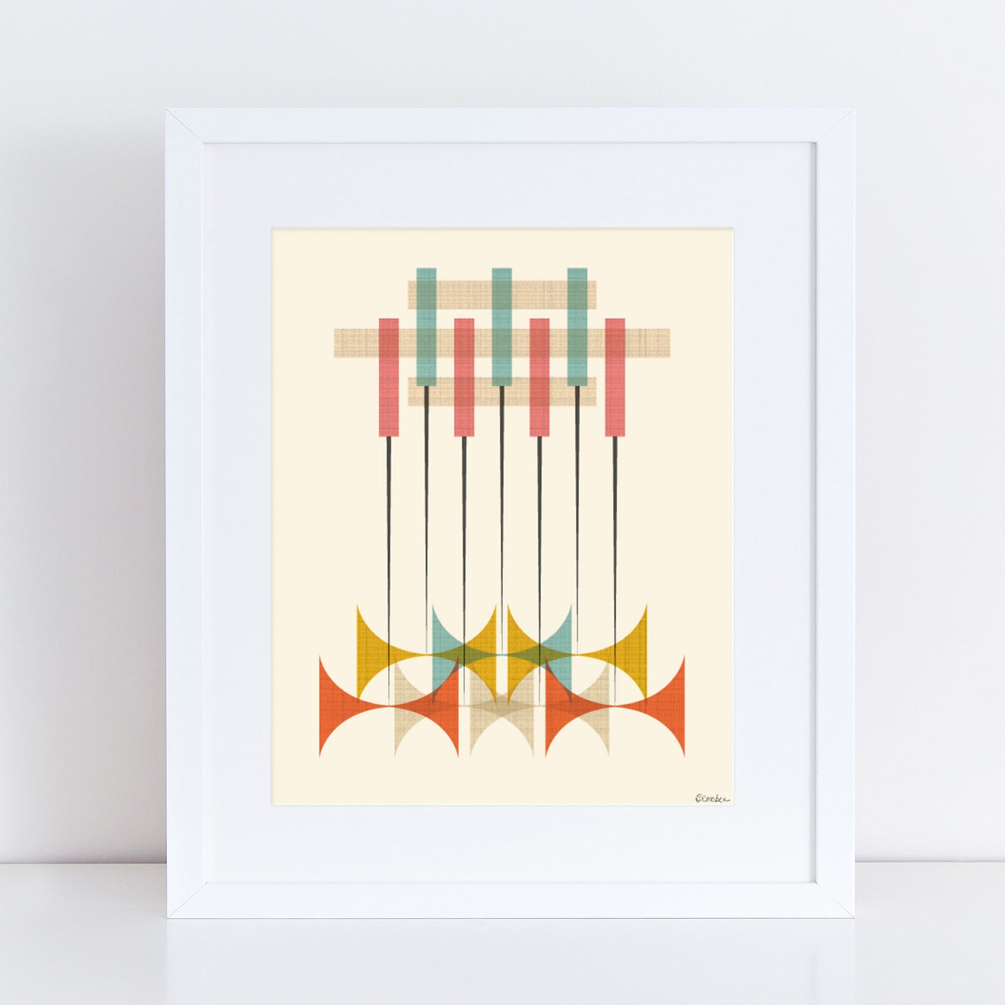 Mid Century Modern Pattern Print