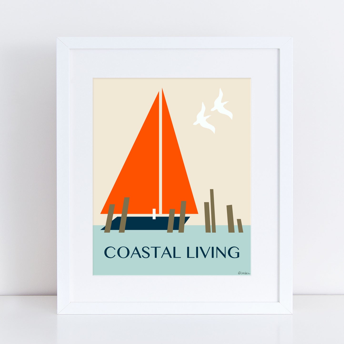 Jeré Inspired Sailboat Print