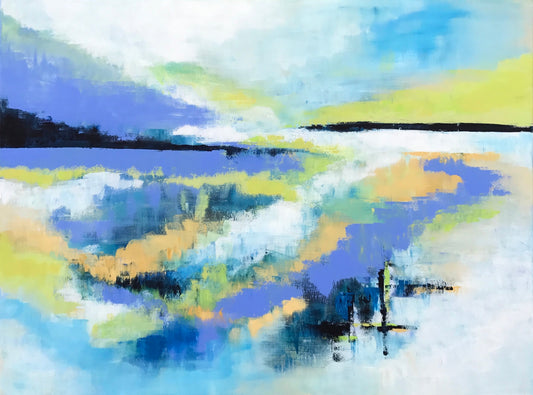 Mystic Blue Dreams - 30 x 40 Framed