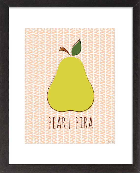 Herringbone Pear - 8 x 10 Print with Mat