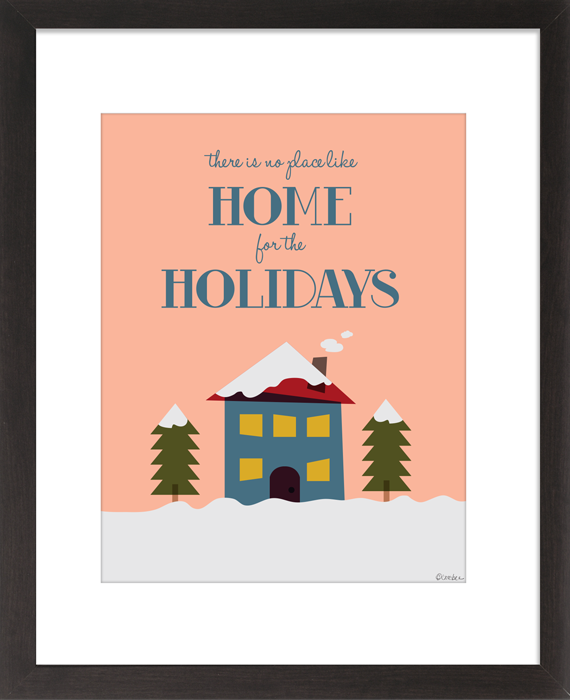 Home for the Holidays - 8 x 10 Print with Mat