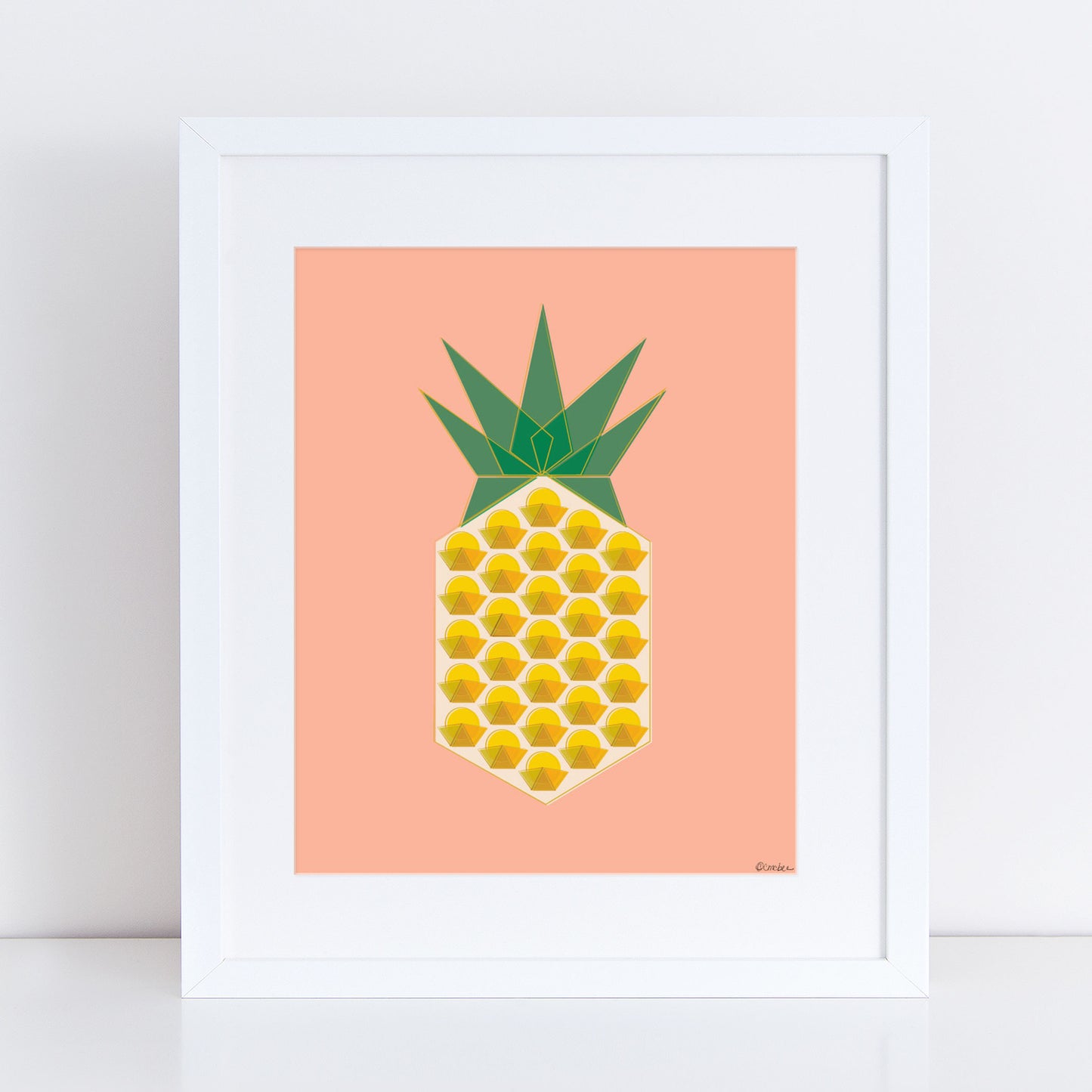 Pineapple Geometric Print