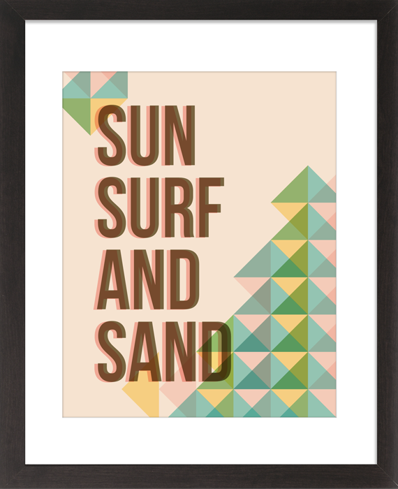 Sun Surf Sand - 8 x 10 Print with Mat