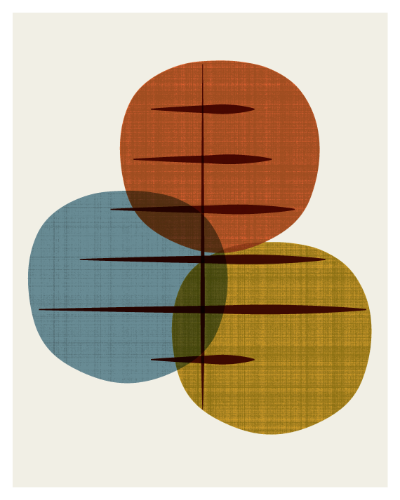 Mid Century Tree Print - 2 Color Choices