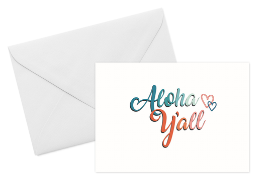 Aloha Y'all Greeting Card