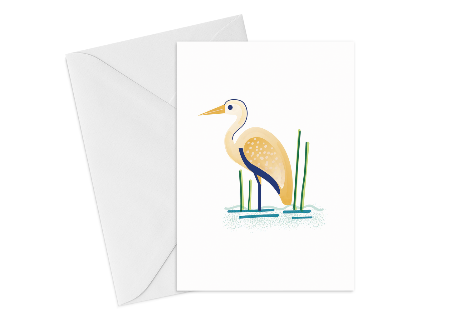 Egret Greeting Card