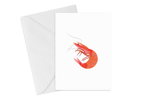 Shrimp Greeting Card