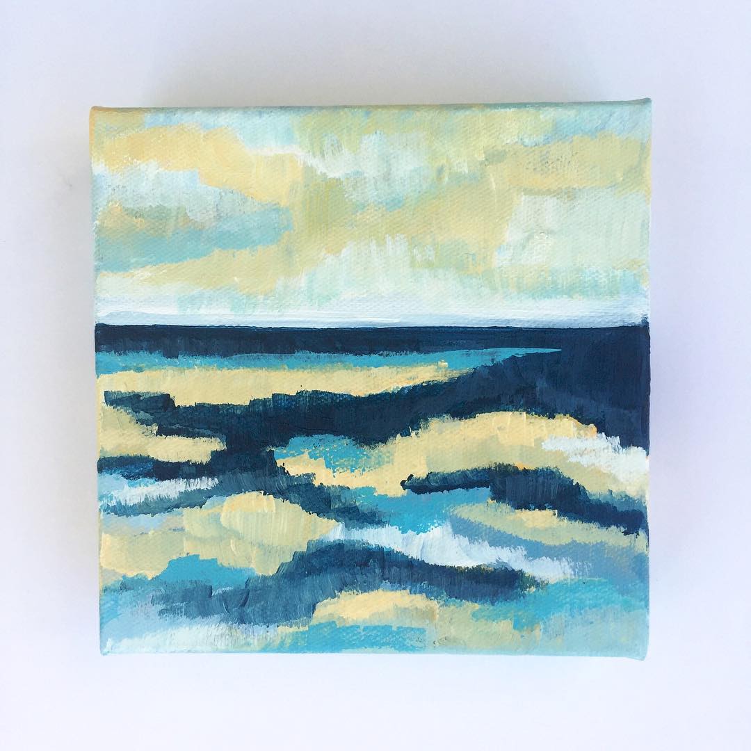 Turquoise Escape 6 x 6"