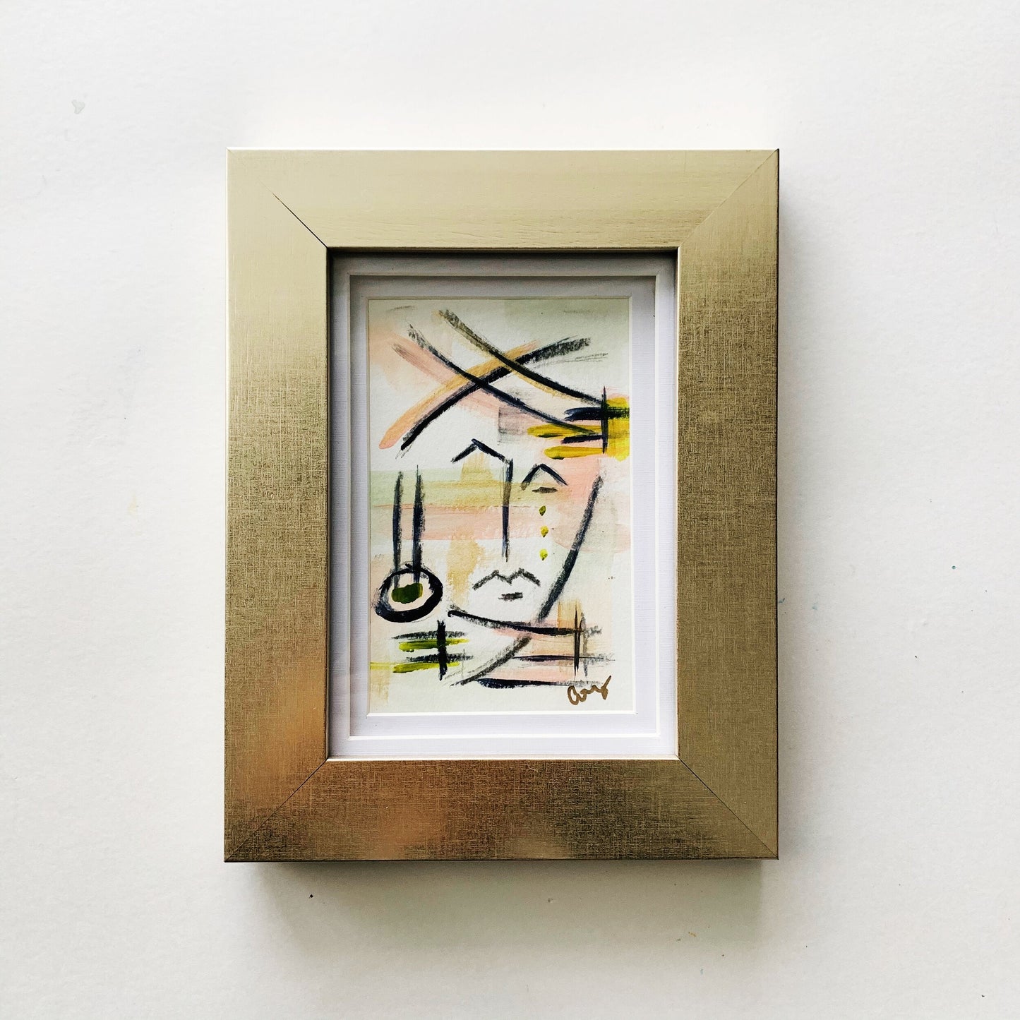 Framed Abstract Face #17