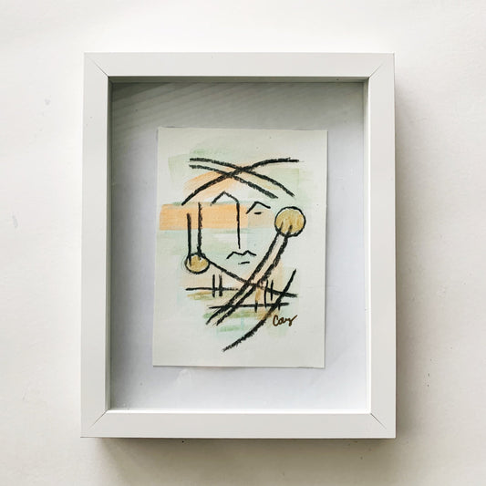 Framed Abstract Face #14