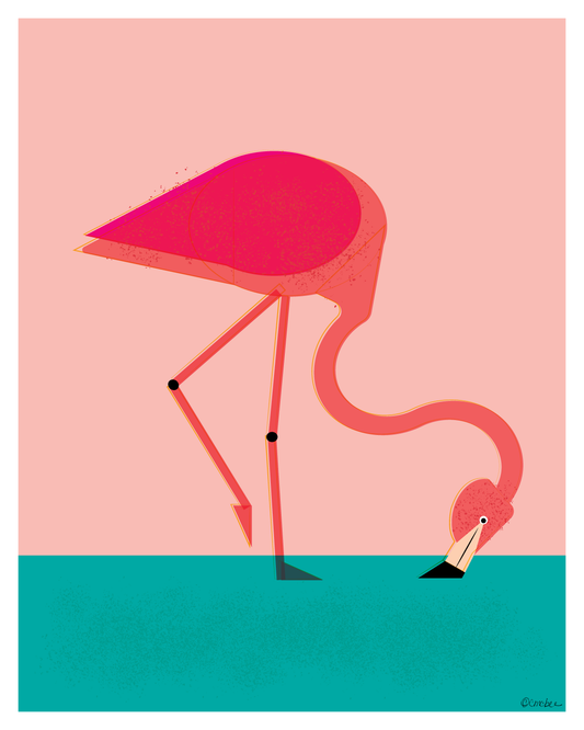 Flamingo Print