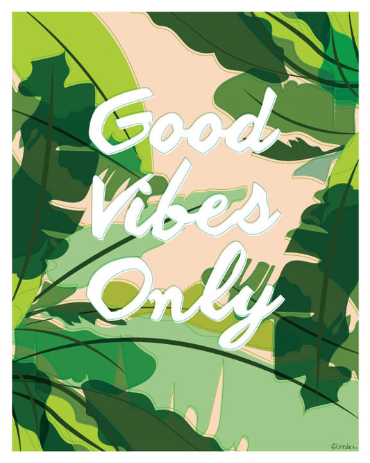 Good Vibes Mid Century Print