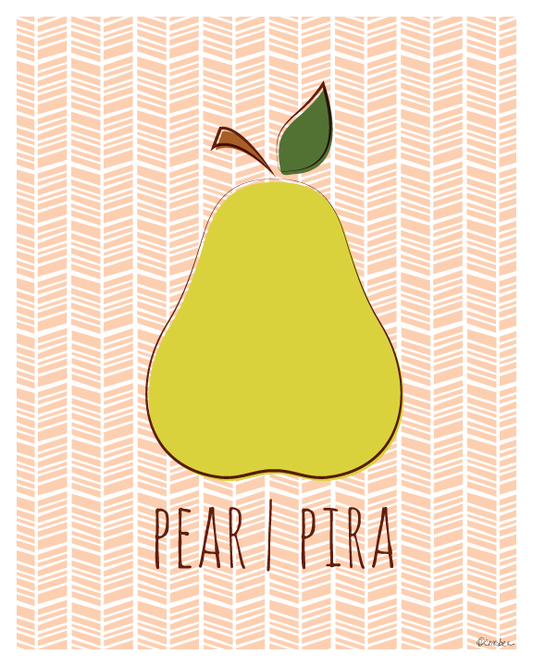 Herringbone Pear - 8 x 10 Print with Mat