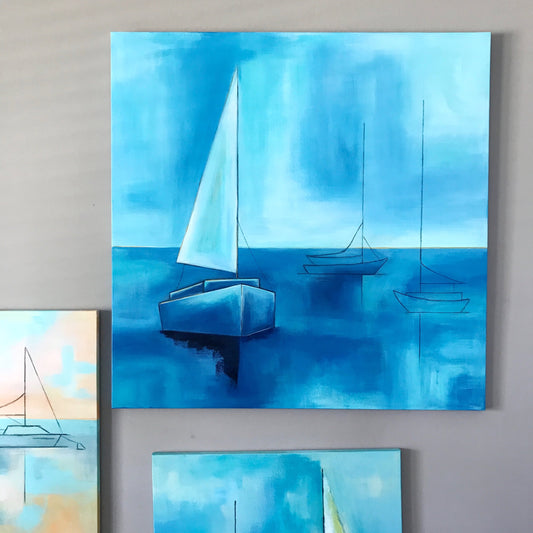 Beyond the Blue Seas 36x36"