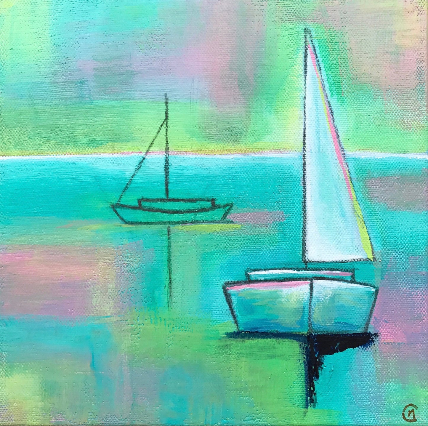 Harbor Love 8x8"