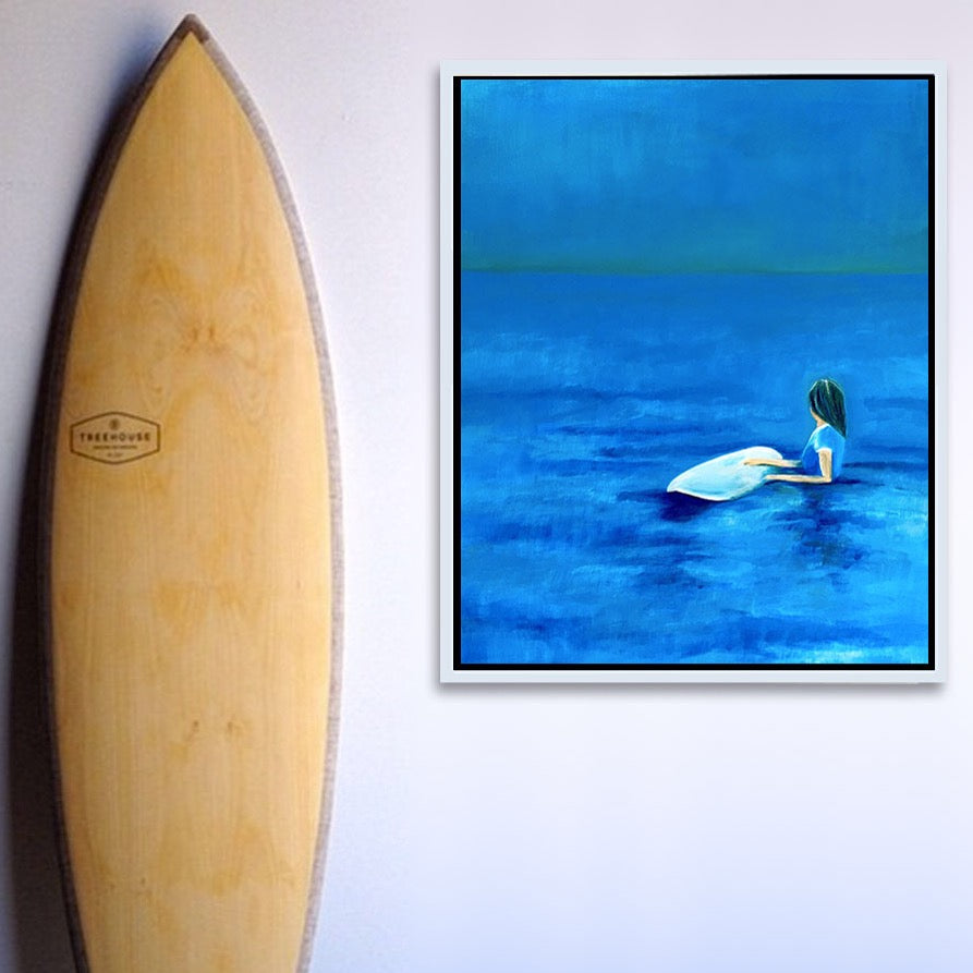 The Calm at Folly, Surfer 22 x 28