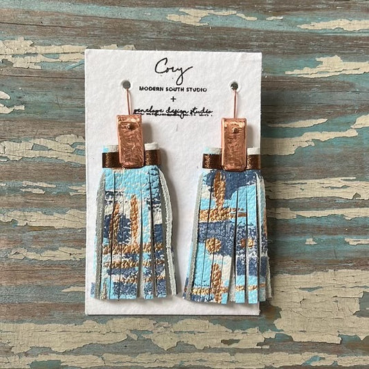 Blue Banded PSD x Modern South Tassel Earring