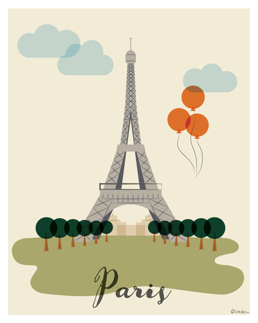Paris - 8 x 10 Print with Mat
