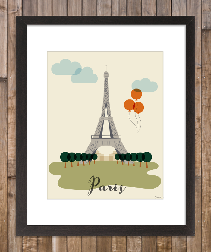 Paris - 8 x 10 Print with Mat