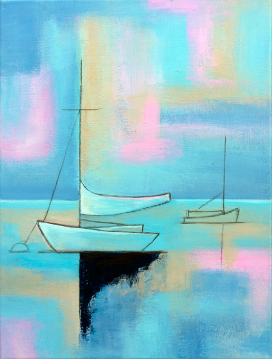 Pastel Sails 12x16"