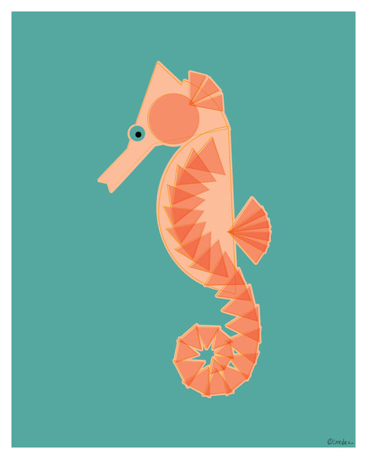 Seahorse Print