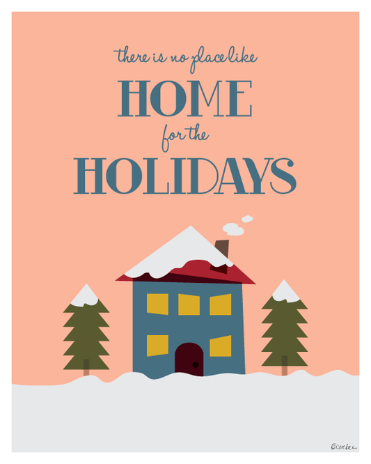 Home for the Holidays - 8 x 10 Print with Mat