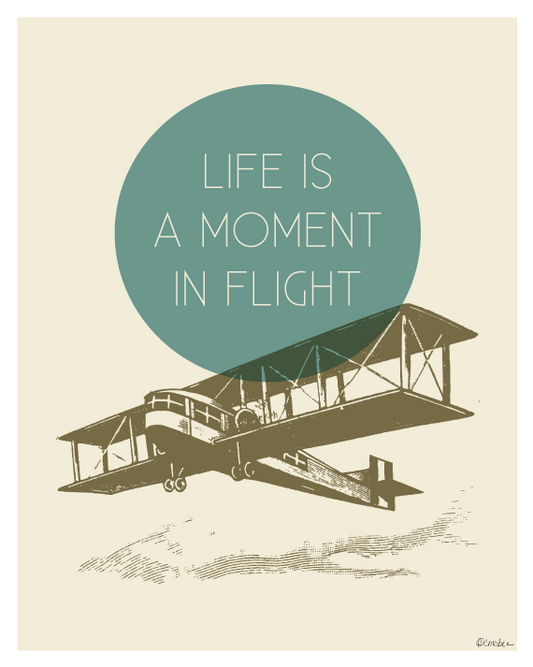 Life is a Moment in Flight - 8 x 10 Print with Mat