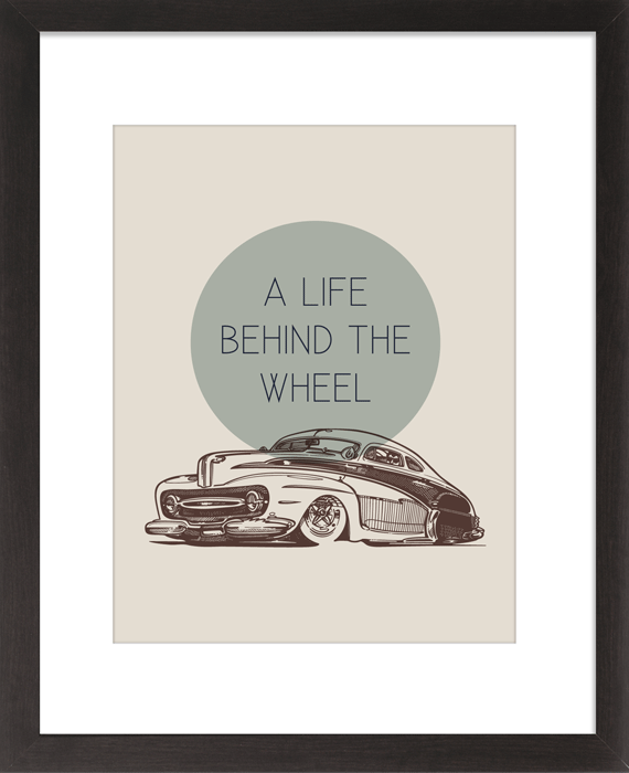 Life Behind the Wheel - 8 x 10 Print with Mat