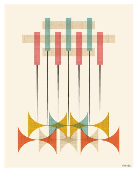 Mid Century Modern Pattern Print