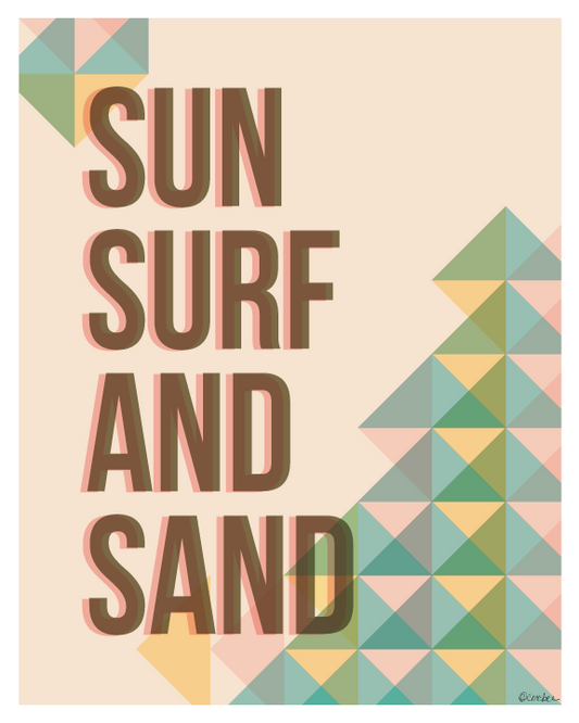 Sun Surf Sand - 8 x 10 Print with Mat